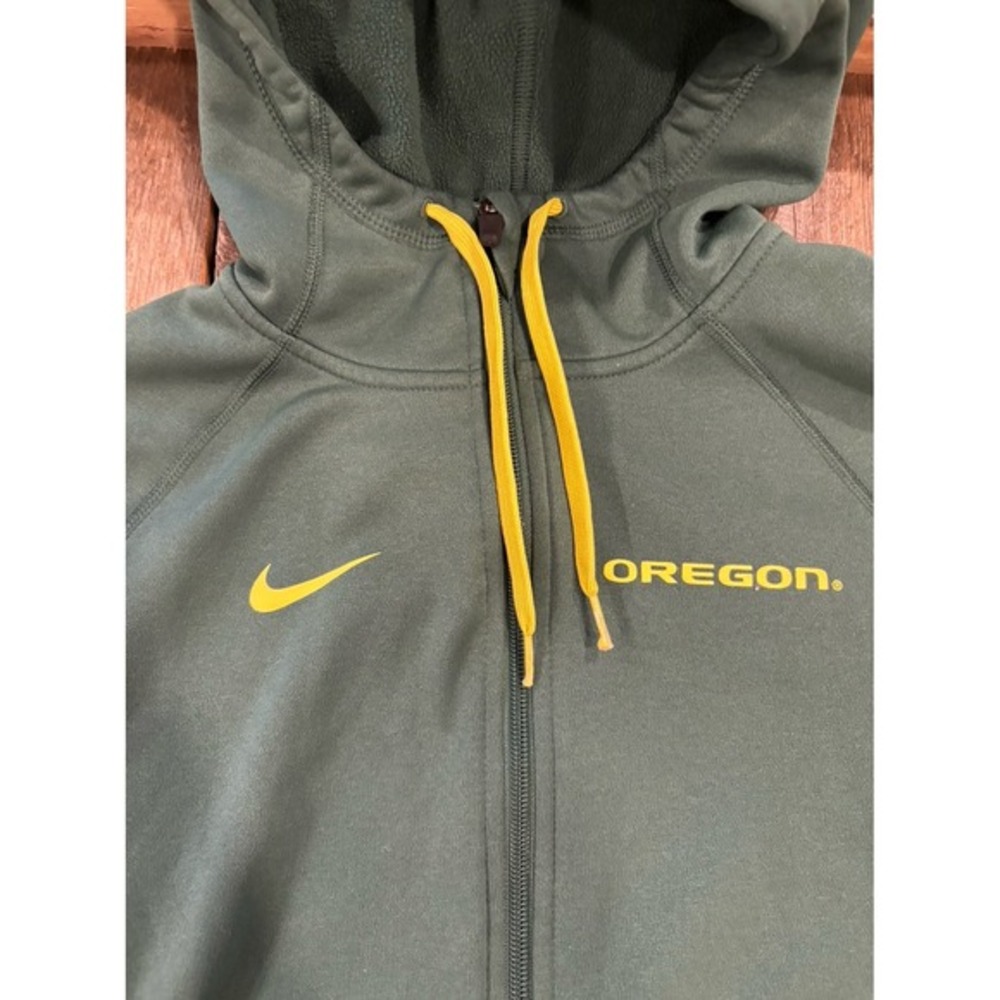 Nike university of Oregon ducks zip‎ up hoodie hooded sweatshirt - Picture 2 of 5